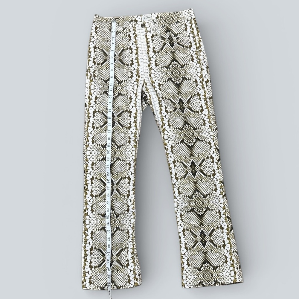 J. Crew Snakeskin Kickout Crop Pant - Picture 5 of 7